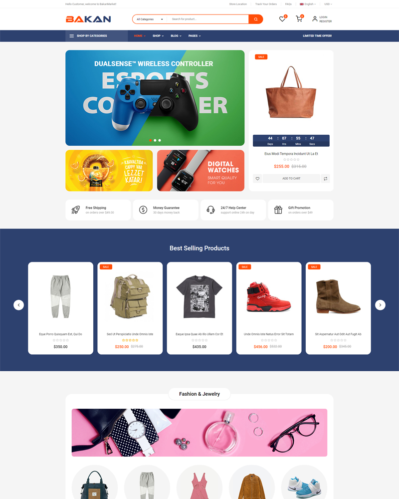 Bakan - eCommerce Elementor WooCommerce WordPress Theme