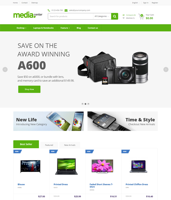 Best Premium Prestashop eCommerce Themes - Maxshop