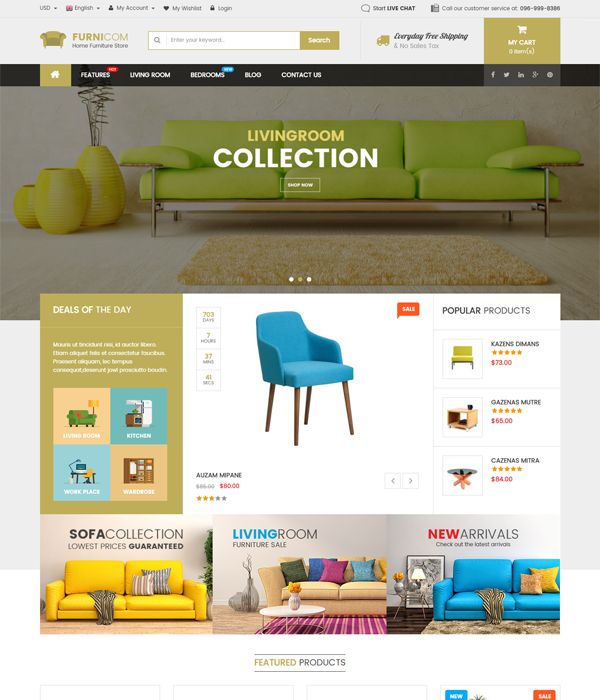 Best Magento Multi-Category Stores Themes - Orion