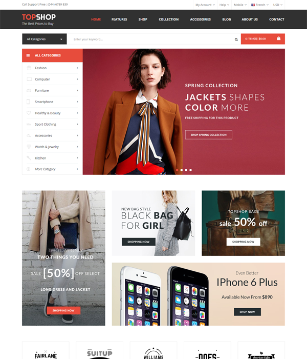 Best Magento Multi-Category Stores Themes - Electro