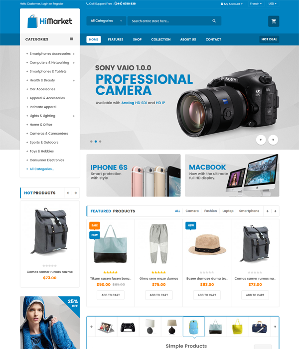 Best Free and Premium Magento 2.1 Themes 2017 Himarket