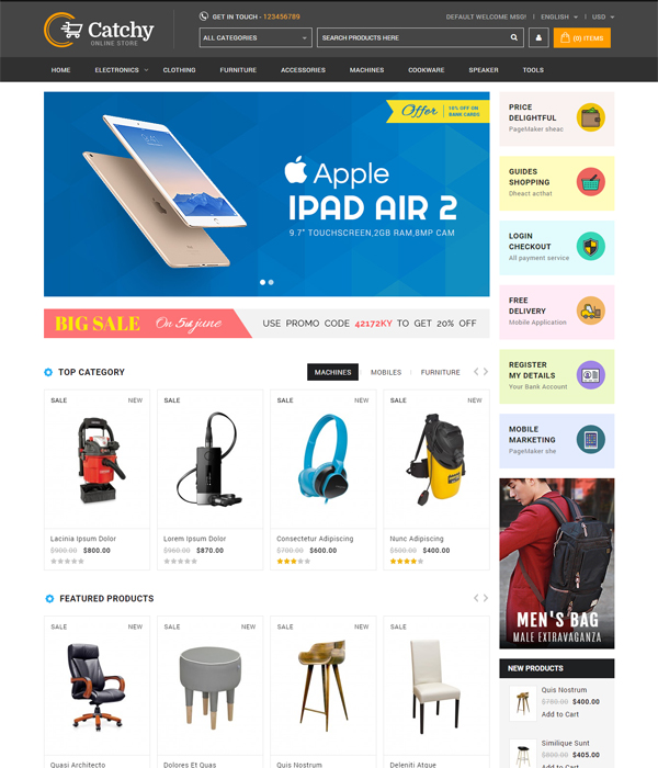 Best Magento Multi-Category Stores Themes - Flexshop