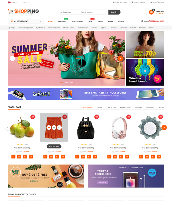 Best Premium Prestashop Fashion Themes - Toppy