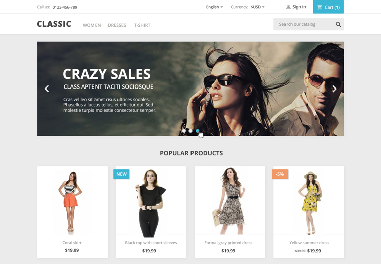 Prestashop 1.7.0.0 New Features - Default Theme