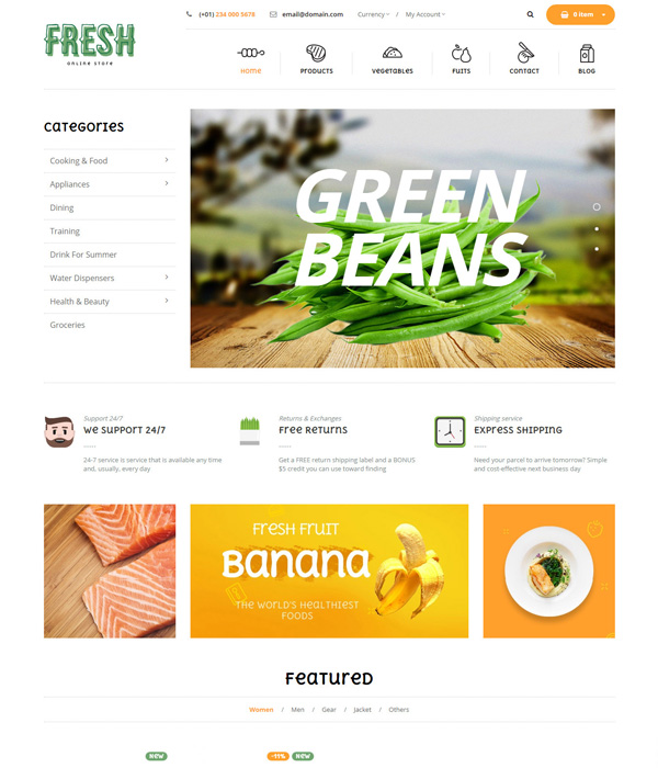 Best Free and Premium Magento Restaurant Themes