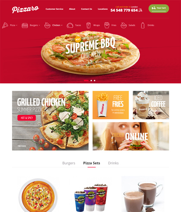 Best Free and Premium Magento Restaurant Themes