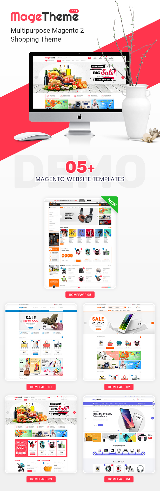 MageThemePRO - Responsive Magento 2 Shopping Template - 3