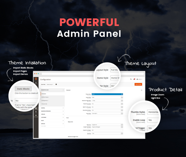 SM Destino - admin panel