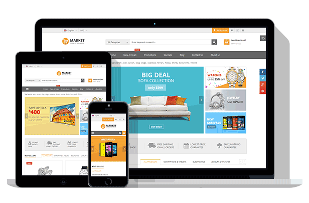 Market - Premium Responsive Magento 2 & 1.9 Store Theme - Fully Responsive