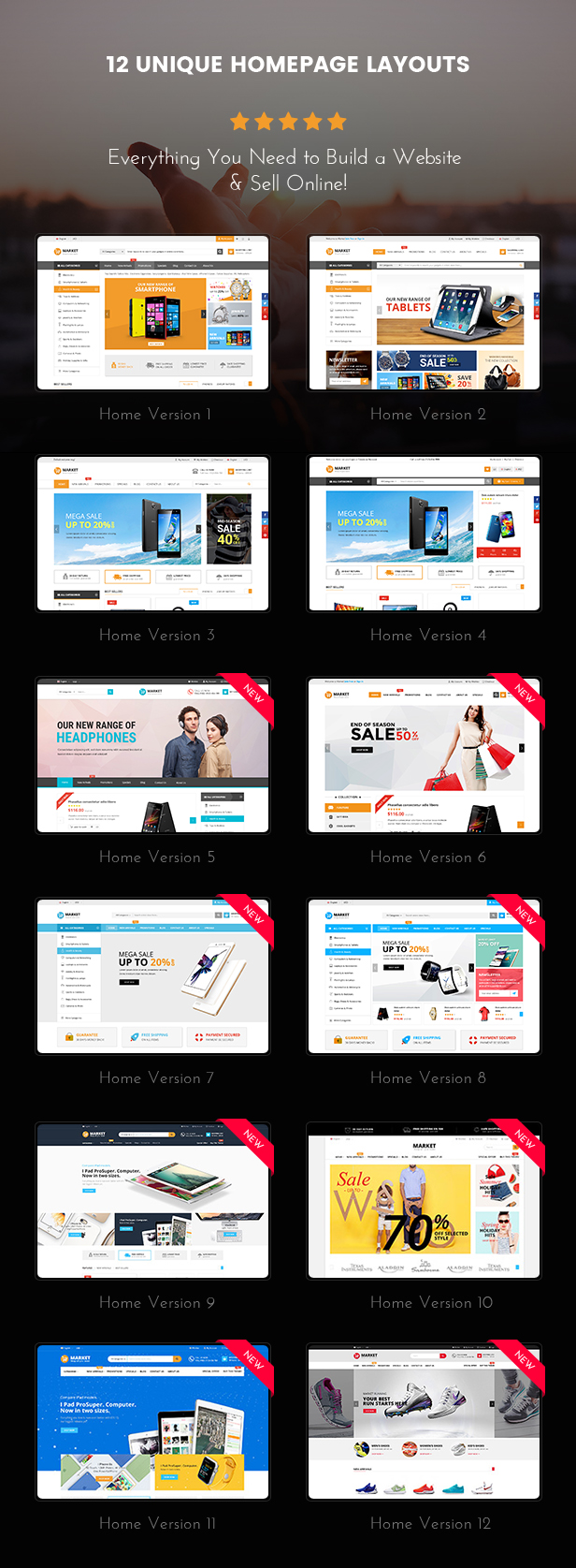 Market - Premium Responsive Magento 2 & 1.9 Store Theme - homepage