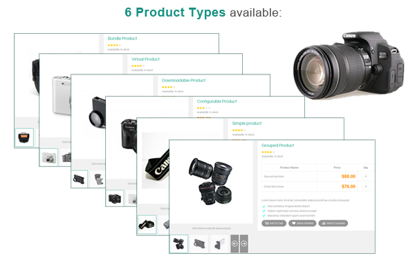 SM Viste - 6 Product Types