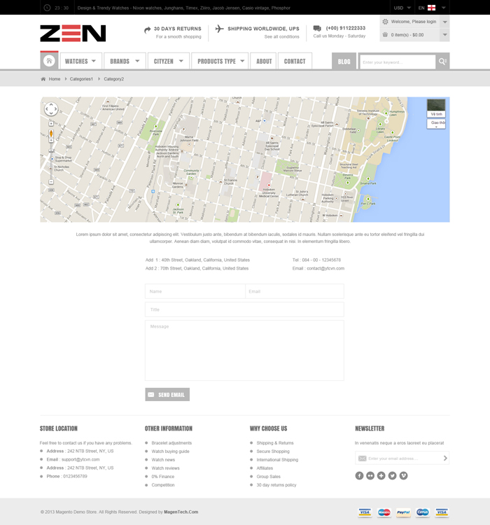 Preview SM Zen - Contact Page