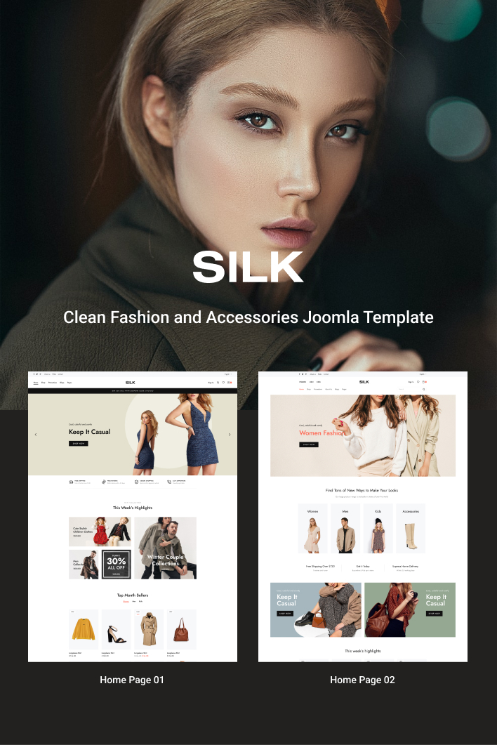 Sj Silk - Clean Fashion and Accessories Joomla Template