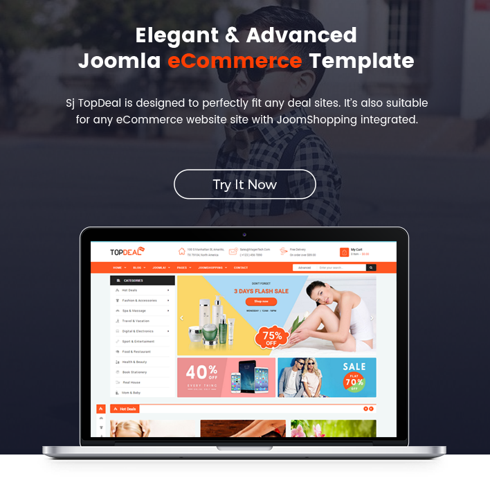 Sj TopDeal - Responsive deals, eCommerce JoomShopping Joomla Template