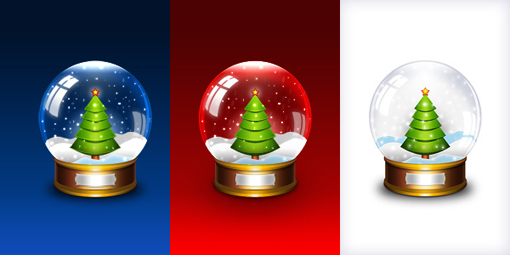 Christmas Resource Download - Christmas Snow Globe Icons