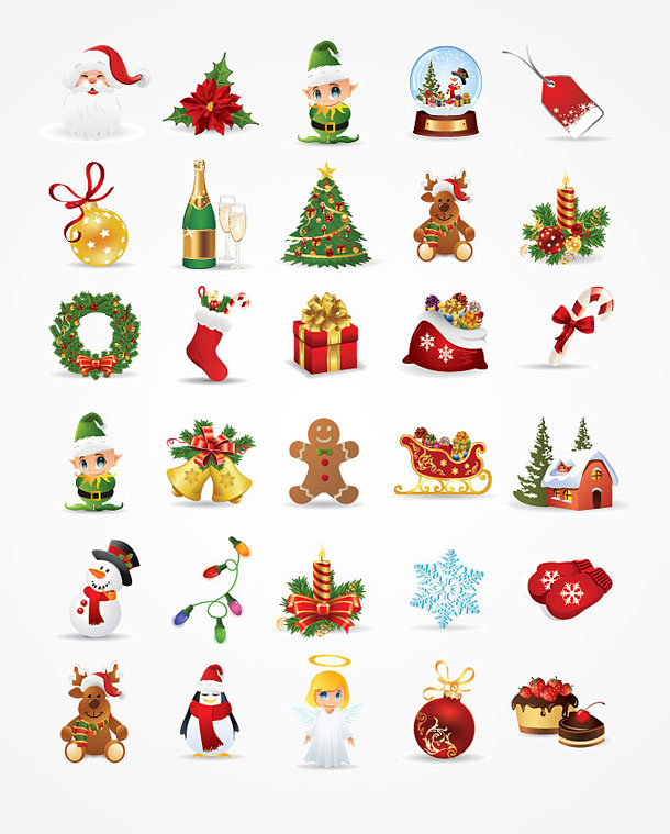 Download Christmas Freebies 30 High Quality Xmas Vector Graphics Will Inspire You SVG Cut Files