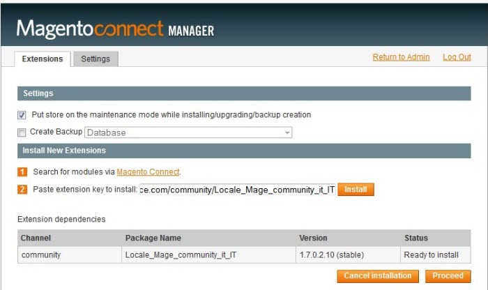  Magento. How to install a new language