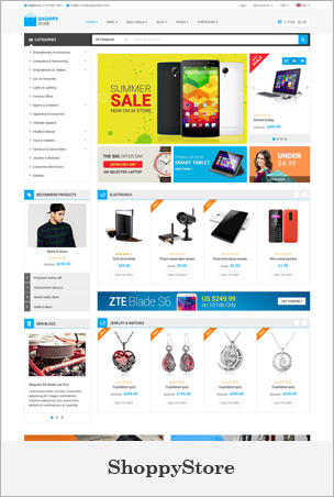 ShoppyStore - Multipurpose eCommerce HTML5 Template