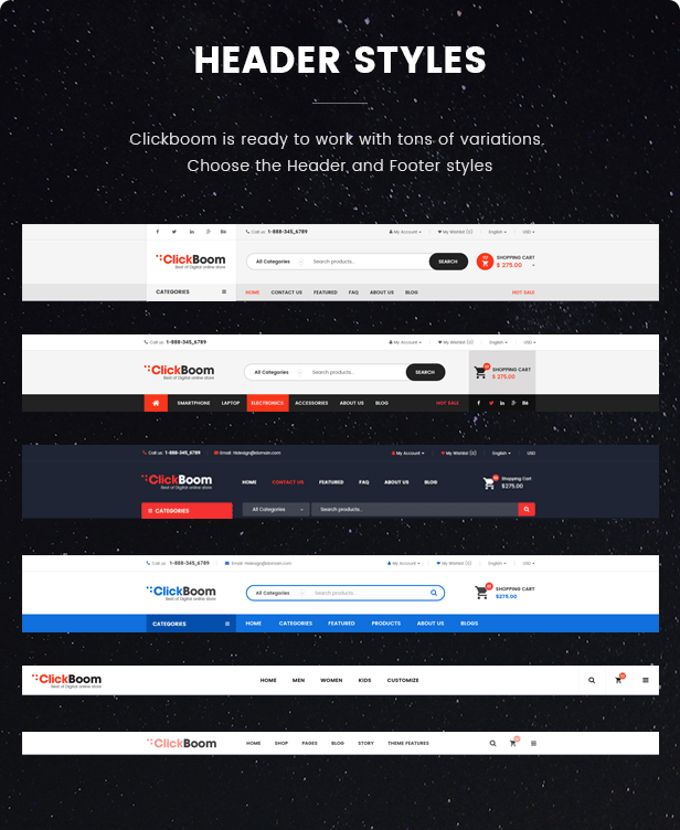 Clickboom - Opencart Theme