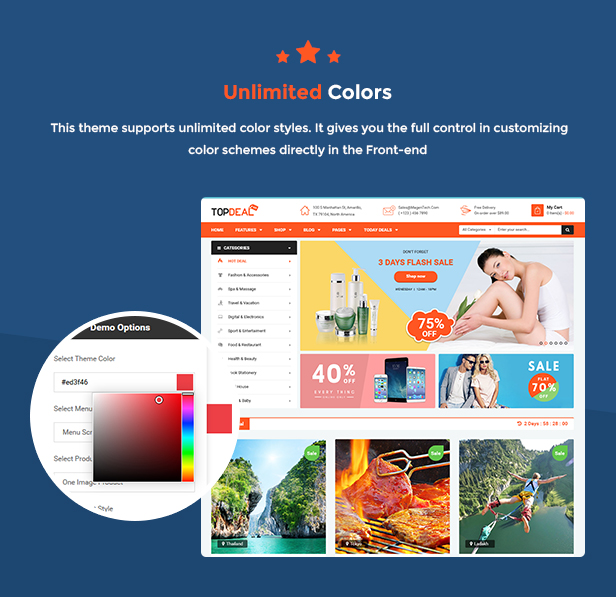 Prestashop Digital Theme - Unlimited Colors